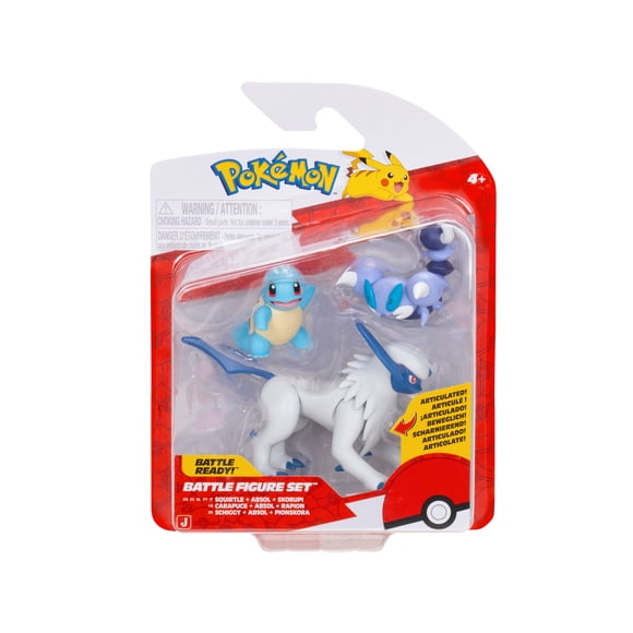 Pokemon Pack 3 Figuras - Squirtle + Absol + Skorupi