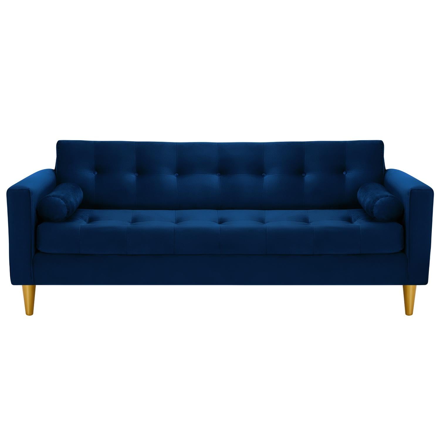 Bodevir - Sofa Retro 3cg Felpa 01 Azul Marino