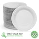 thumbnail image 2 of Platos de papel Stock Your Home, sin estucar, 6 pulgadas, 500 unidades, 2 of 7