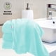 thumbnail image 4 of Juego de toallas de baño Cosy Family de microfibra, ligeras y de secado rápido, ultrasuaves y muy absorbentes para baño, gimnasio, hotel, playa y spa (azul congelado), 4 of 7