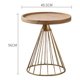 thumbnail image 4 of Mesa Lateral Mesa De Centro Dorada Moderna Elegante Cono Dorado, 4 of 4