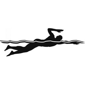 Rienda Libre Graphics - Decomural Front Crawl Swim Swimming Ws-17399