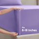 thumbnail image 4 of Juego de sábanas Nestl para cama queen size, 4 piezas, bolsillo profundo, color lavanda, 4 of 9