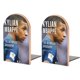 thumbnail image 1 of Kylian Mbappé Sujetalibros decorativos temáticos, tope para estantería con base antideslizante, uso dual para hogar y oficina - 2 piezas, 1 of 6