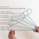 thumbnail image 3 of Paja De Trigo Hangers De Plástico Paquete De 30 Unidades Para Ropa Infantil, 3 of 8