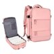 thumbnail image 1 of Mochila De Viaje Avión Multifuncional Gran Capacidad 30 Lts rosa, Separación impermeable, seca y húmeda Con puerto de carga USB, 1 of 5