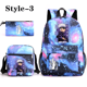 thumbnail image 1 of Anime Satoru Gojo Pattern Three Piece Backpack New Fashion School High Quality Backpack Shoulder Bag Pen Bag Laptop Backpack, 1 of 3