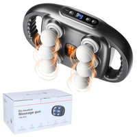 Genérico - Pistola Masaje 6 Cabezales Pantalla Lcd Silenciosa Relajante