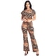 thumbnail image 2 of Conjunto de Top Corto con Estampado de Cebra y Pantalón Palazzo, 2 of 6