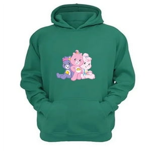Genérico - Poleron Canguro Osos Cariñosos Verde Aguamarina Talla Xs Unisex