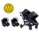 thumbnail image 1 of Coche Duo Travel System Géminis Black, 1 of 6
