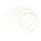 thumbnail image 1 of 10x Llanura de metal Diadema Banda para el cabello Marco del cabello Aro Accesorios DIY Craft Gold, 1 of 3