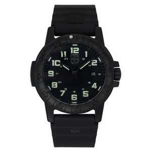 Luminox - Reloj Quartz Para Hombre Leatherback Sea Turtle Giant Correa De Pu Dial Negro Xs.0330 100M