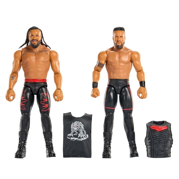 Figuras de acción WWE Tama Tonga y Jacob Fatu 15 cm, pack de 2