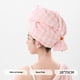 thumbnail image 3 of Envoltura de toalla de secado de pelo de microfibra, toalla de pelo con capucha super absorbente extra gruesa para las mujeres pelo húmedo largo, toalla de turbán de pelo rosa, niñas, 3 of 3