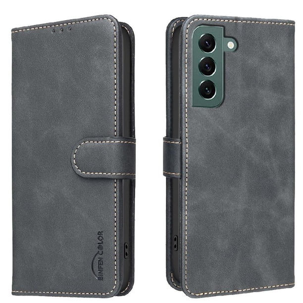 Funda Billetera para Samsung Galaxy S23 Protección RFID y Soporte Ajustable Negro