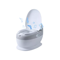 Genérico - Pelela Inodoro Bacinica Con Sonido, Color Gris