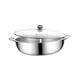 thumbnail image 4 of Olla caliente dividida, olla china de doble cara con divisor, olla caliente Shabu de acero inoxidable para acampar, reunión familiar, fiesta en casa , 32cm, 4 of 5