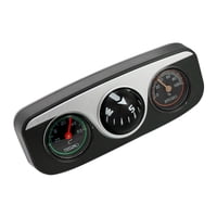 Magideal - Brújulas Para Salpicadero De Coche, Bola De Navegación, Herramienta De Viaje 3 En 1, Accesorios Duraderos Para Coche, Termómetro Para Vehículo, Brújul