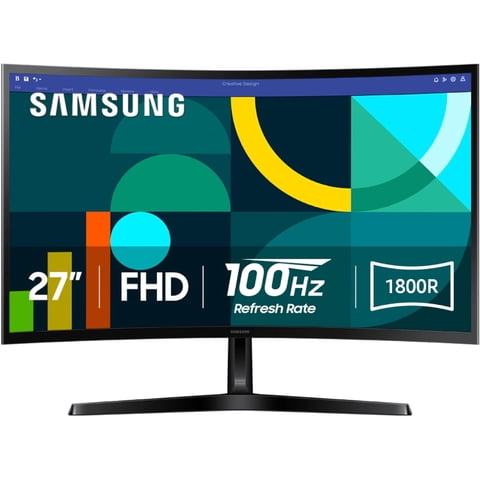 Monitor Curvo Samsung 27 S36Gd Fhd 100Hz 1800R