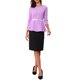 thumbnail image 2 of INSPIRE CHIC Blusas Peplum para el Regreso a Clases de las Maestras 3/4 Manga Blusa Elegante de Trabajo con Cinturón XL Lila, 2 of 6