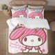 thumbnail image 1 of My Melody Soft 3D Printed Duvet Cover Bedding Set with Comforter Cover 3 Piece Set, 1 of 5