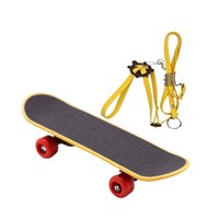 Magideal - 2 Piezas Tortuga Monopatín Juguete Tortuga Juguete Con Arnés Diversión Actividad Multipropósito Juguete Tortuga Patinaje Rápido Para Animales Pequeños