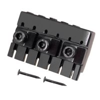 Magideal - Cejuela De Bloqueo Para Guitarra Eléctrica, Piezas Para 6 Cuerdas, Instrumento De Montaje, Repuesto Con Tornillos, Accesorios Para Cejuelas De Guitarr