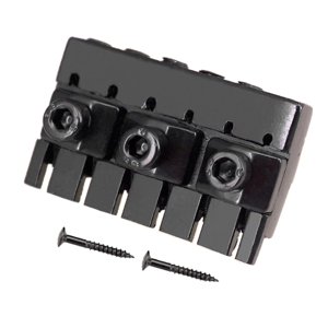 Magideal - Cejuela De Bloqueo Para Guitarra Eléctrica, Piezas Para 6 Cuerdas, Instrumento De Montaje, Repuesto Con Tornillos, Accesorios Para Cejuelas De Guitarr