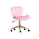 thumbnail image 1 of Silla Escritorio Mariposa Gold Rosado, 1 of 3
