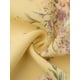 thumbnail image 5 of INSPIRE CHIC Vestido de Chifón Floral con Volantes, Manga con Volantes, Escote en V con Lazo, por Encima de la Rodilla, Línea A para Mujer, Regreso a Clases, L Amarillo Claro, 5 of 6