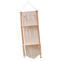 Magideal - Estantes Flotantes Ornamento De Dos Niveles Negro Decoración Colgante De Pared Regalos Estante De Pared Decoración De Pared Para Oficina Baño Hogar Al