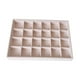 thumbnail image 4 of Organizador Del Collar Del Pendiente Del Sostenedor De La Bandeja Del Almacenamiento De La Joyería Del Terciopelo Beige Estilo 03, 4 of 5
