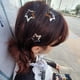 thumbnail image 3 of 30 pinzas para el pelo con forma de estrella de 1,61 pulgadas, pasadores antideslizantes para el pelo, accesorios para niñas y mujeres, estilo años 2000, pinzas de metal plateadas Y2K., 3 of 6