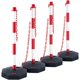 thumbnail image 1 of Traffic Delineator Post Cones VEVOR, cadena ajustable de 8 pies, paquete de 4, 1 of 9