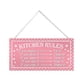thumbnail image 4 of Letrero De Madera Colgante Con Reglas De Cocina, Divertido Letrero Decorativo Para Pared Para Puerta De Casa De Campo, 30 X 15 Cm, 4 of 5
