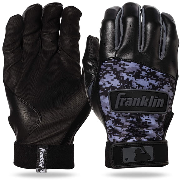 Guantes de bateo de béisbol Franklin Sports MLB Digitek Black