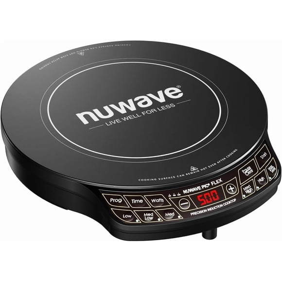Placa de inducción Nuwave Precision de vidrio cerámico de 10.25 pulgadas
