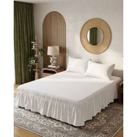 Mylhogar - Faldon De Cama Elasticado Premium Super King