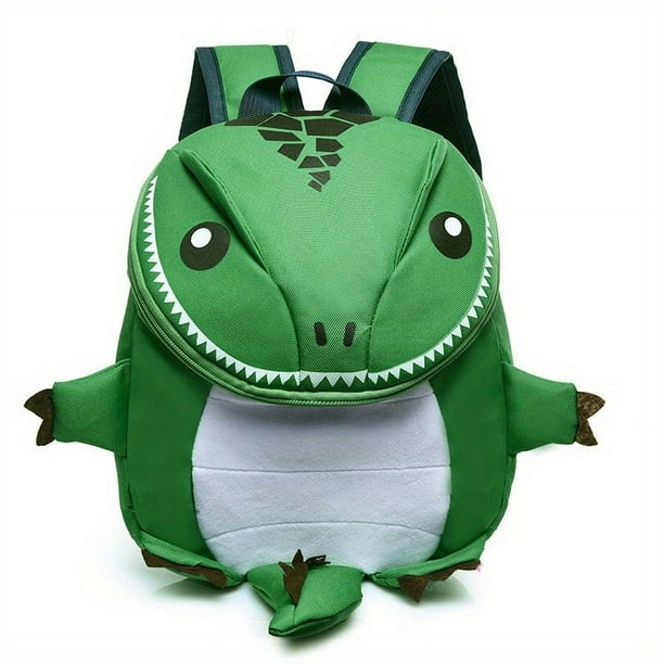 1pc Cartoon Dinosaur Shape Children's Backpack For Kindergarten Students, Boys And Girls Double Shoulder Bag, Cartoon Dinosaur Backpack, Lightweight Casual Travel Bag