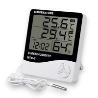 Genérico - Reloj Higrometro Htc-2 Sensor Digital Temperatura Y Humedad