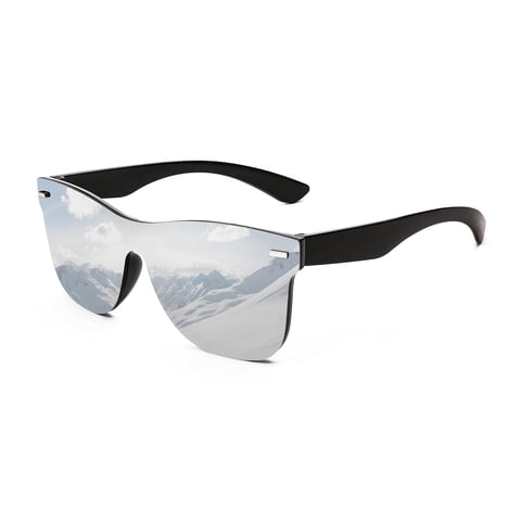 Gafas De Sol Feisedy Con Lente Espejada Sin Montura Uv400 B4114 Para Adultos