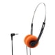 thumbnail image 3 of Auriculares de alambre de acero para fotografía, multiusos, suaves, prácticos, resistentes, pequeños, para caminar, ir al avión, gimnasio, correr, niñ Naranja, 3 of 5
