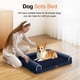 thumbnail image 3 of Cama ortopédica para perros NANUYA, lavable e impermeable, azul medio, 3 of 7