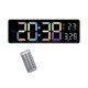 thumbnail image 5 of Reloj De Pared Digital Dst Con Pantalla De Temperatura Para El Hogar, Mesita De Noche, Sala De Estar, Colorido, 5 of 5
