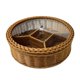thumbnail image 3 of Cesta De Almacenamiento Decorativa Con Bandeja Dividida Para Servir Para El Escritorio De Acción De Gracias En Casa., 3 of 5