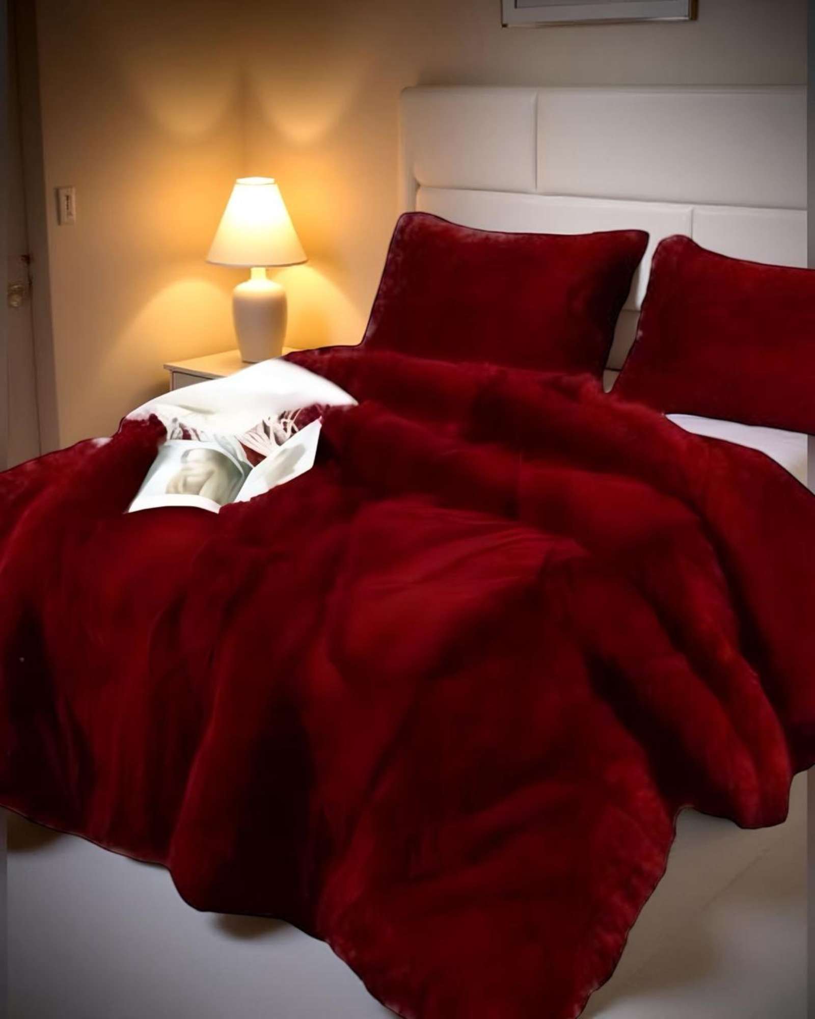 Genérico - Cobertor Chiporro Unicolor Peludo De Invierno Plaza Y Media S62