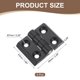 thumbnail image 2 of 4 piezas de bisagras ajustables de 180 grados, bisagras de hoja de bloqueo de aleación de zinc de 43mmx58mm, bisagra de hoja abatible para caja de madera, gabinetes de comedor y mesa, negro, 2 of 6