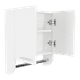 thumbnail image 5 of Botiquín de Baño Blanco 2 Puertas Con Colgador de Toallas, 5 of 16