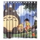 thumbnail image 1 of Cortina de ducha de Anime Mi Vecino Totoro, juego de cortinas de baño con ganchos, tamaño 66 x 72 pulgadas, 1 of 3